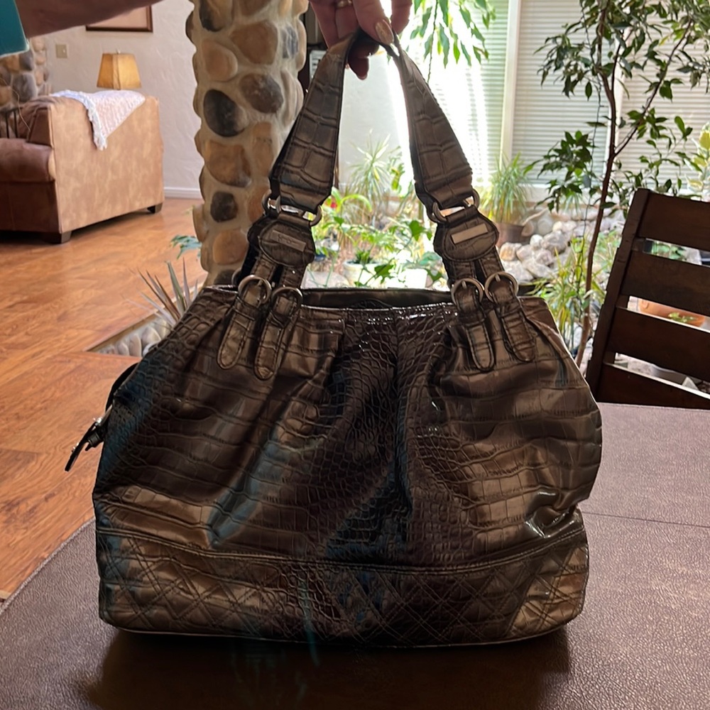 Jessica Simpson snakeskin purse.